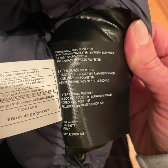 Bernardo NWT Women’s Puffer Coat Jacket Blue Medium - Picture 4 of 8